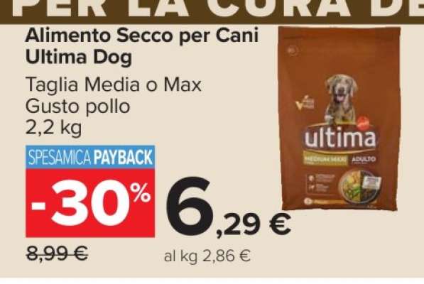 ALIMENTO SECCO PER CANI ULTIMA DOG
