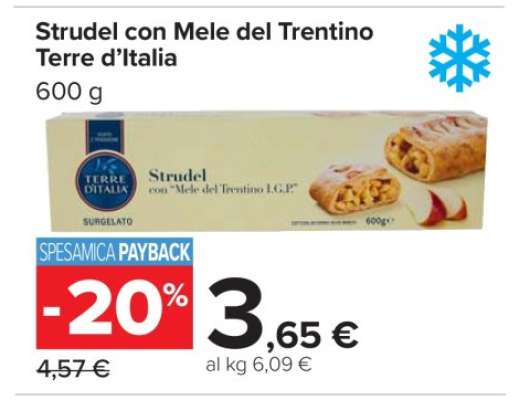 Strudel con Mele del Trentino Terre d’Italia
