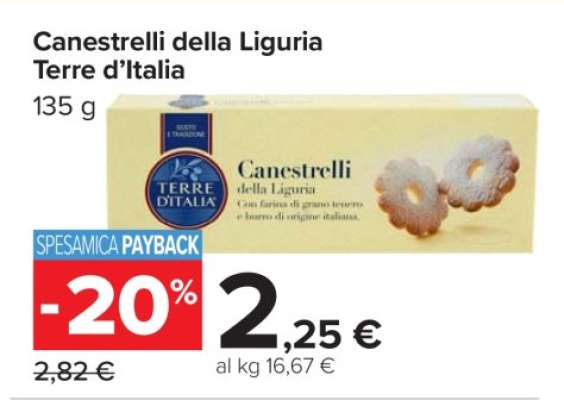 Canestrelli della Liguria Terre d’Italia