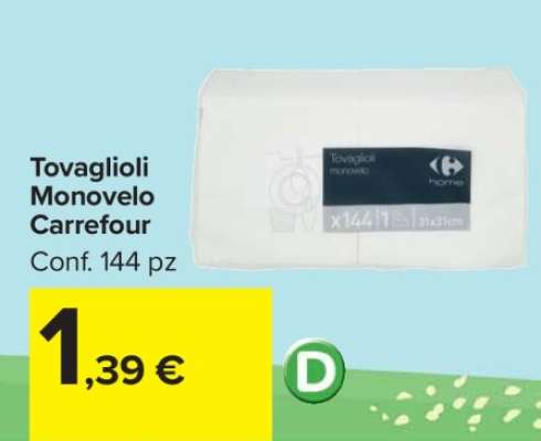 Tovaglioli Monovelo Carrefour