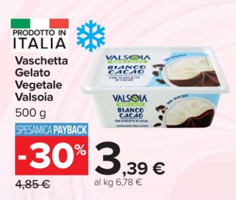 Vaschetta Gelato Vegetale Valsoia