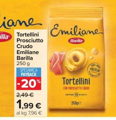 Tortellini Prosciutto Crudo Emiliane Barilla