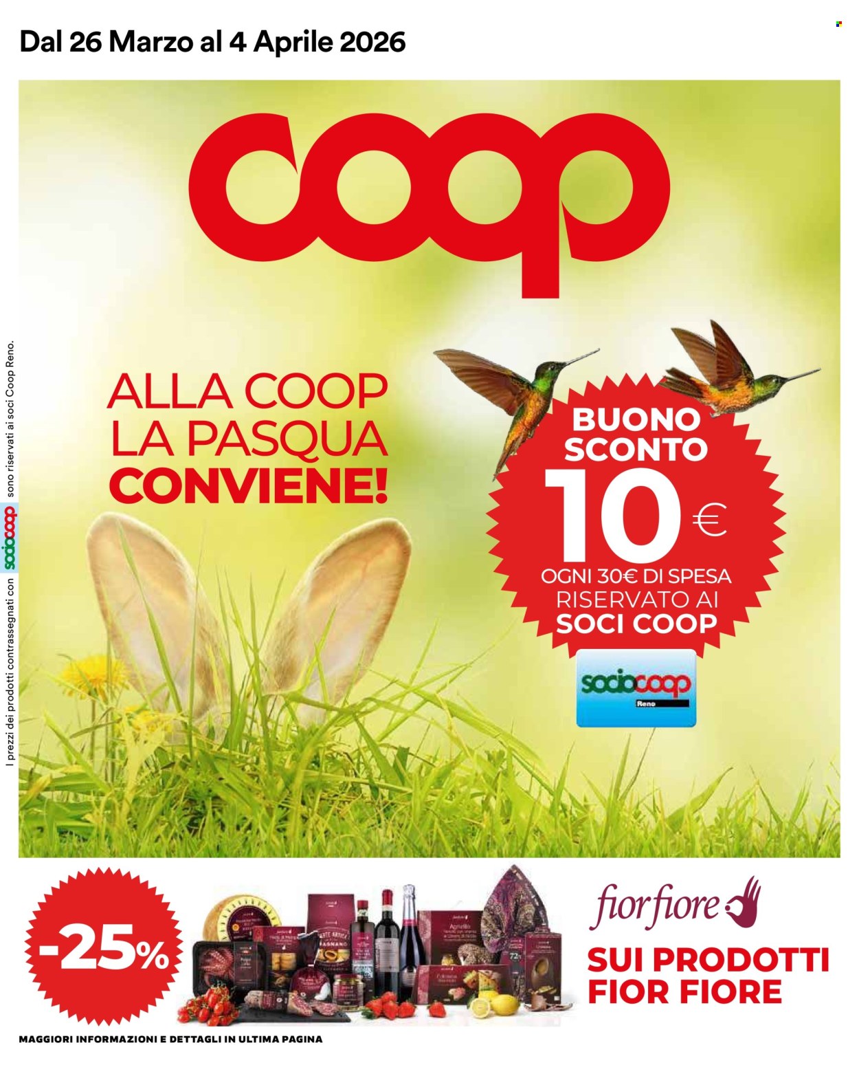 Volantino Coop - 26/3/2026 - 4/4/2026. Pagina 1