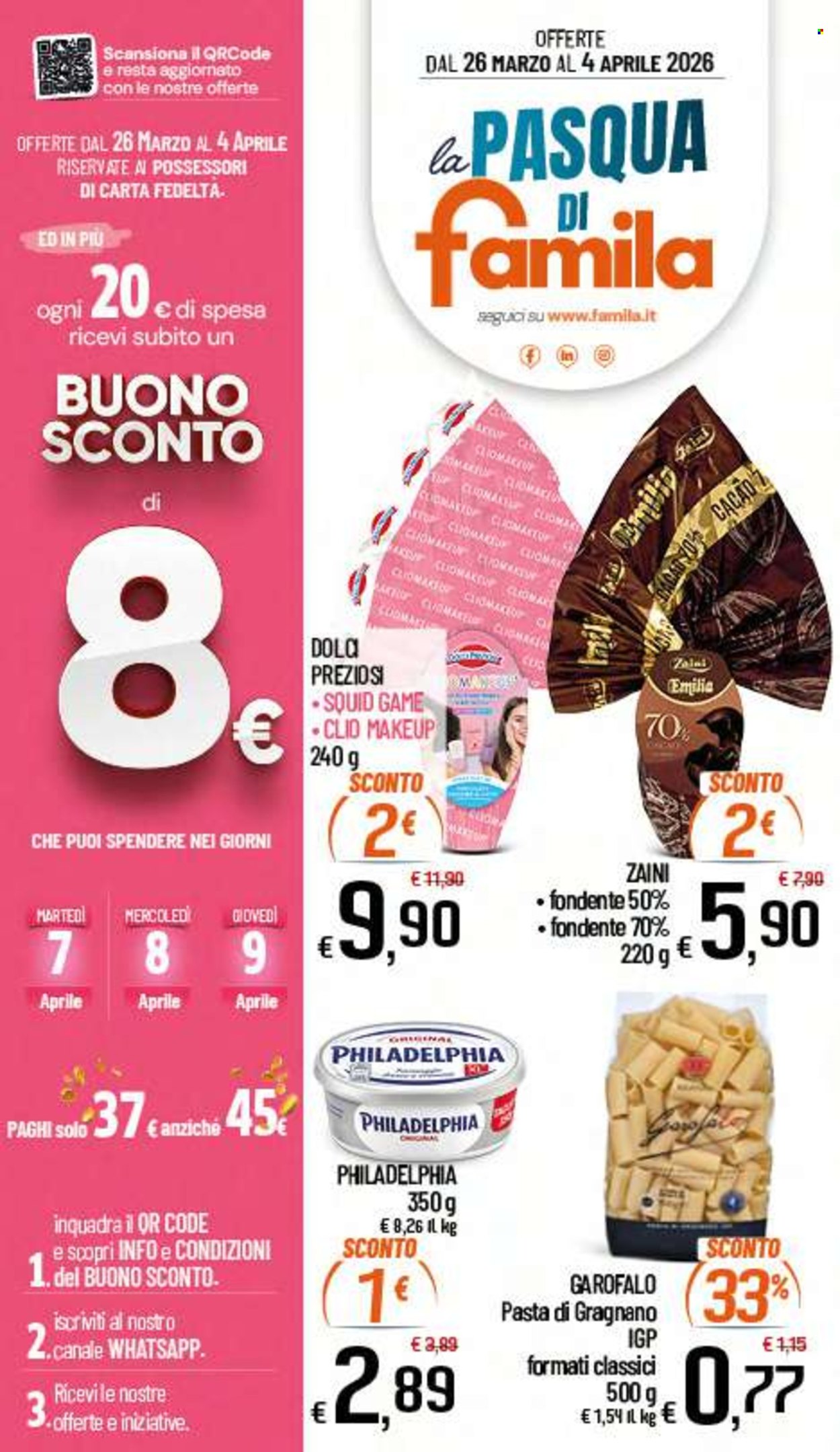 Volantino Famila - 26/3/2026 - 4/4/2026. Pagina 1