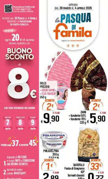 Volantino Famila - 26/3/2026 - 4/4/2026.
