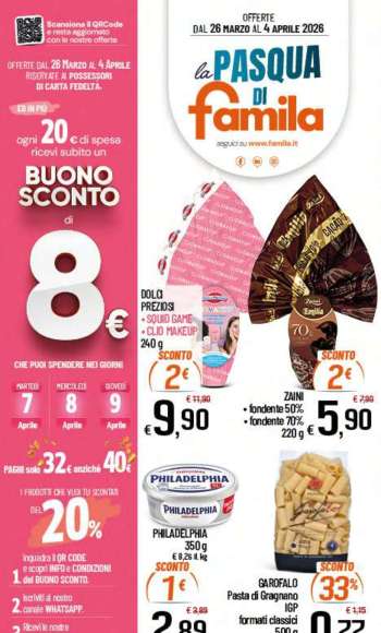 Volantino Famila - 26/3/2026 - 4/4/2026.