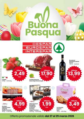 Volantino Eurospar - 27/3/2026 - 29/3/2026.