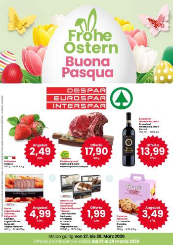Volantino Eurospar - 27/3/2026 - 29/3/2026.