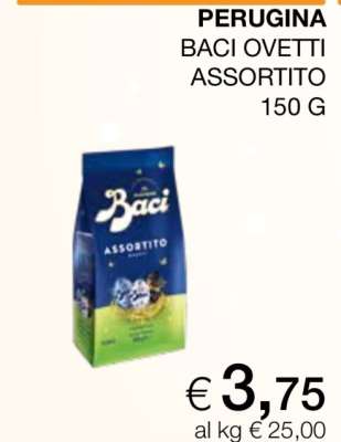 PERUGINA BACI OVETTI ASSORTITO 150 G