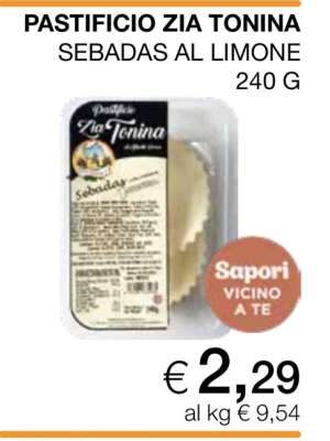 PASTIFICIO ZIA TONINA SEBADAS AL LIMONE