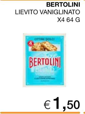 BERTOLINI LIEVITO VANIGLINATO
