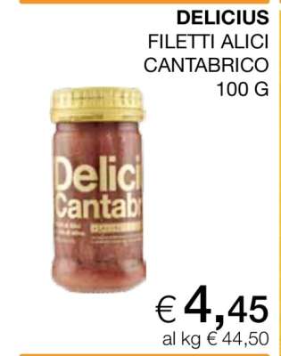 DELICIUS FILETTI ALICI CANTABRICO