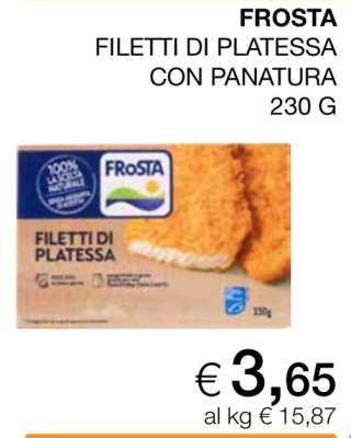 FROSTA FILETTI DI PLATESSA CON PANATURA