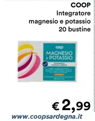 COOP Integratore magnesio e potassio