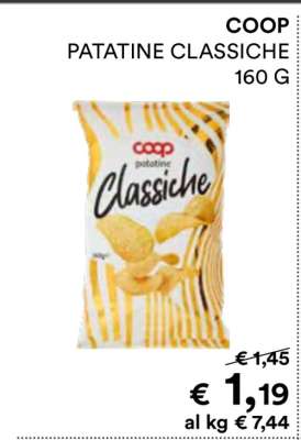 COOP PATATINE CLASSICHE 160 G
