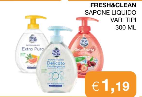 FRESH&CLEAN SAPONE LIQUIDO