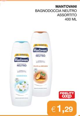 MANTOVANI BAGNODOCCIA NEUTRO ASSORTITO