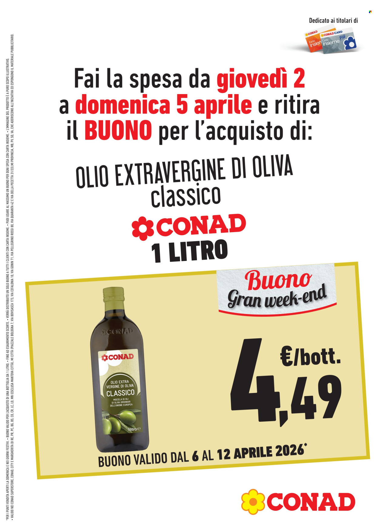 Volantino Conad - 6/4/2026 - 12/4/2026. Pagina 1