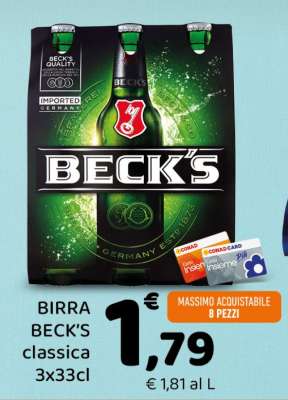 BIRRA BECK'S classica 3x33cl