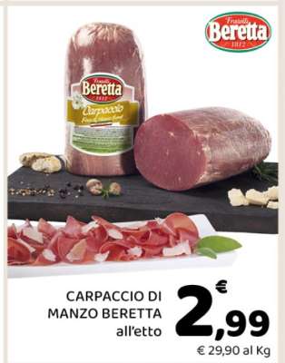 Carpaccio di Manzo Beretta