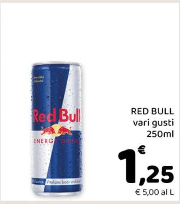 RED BULL vari gusti 250ml
