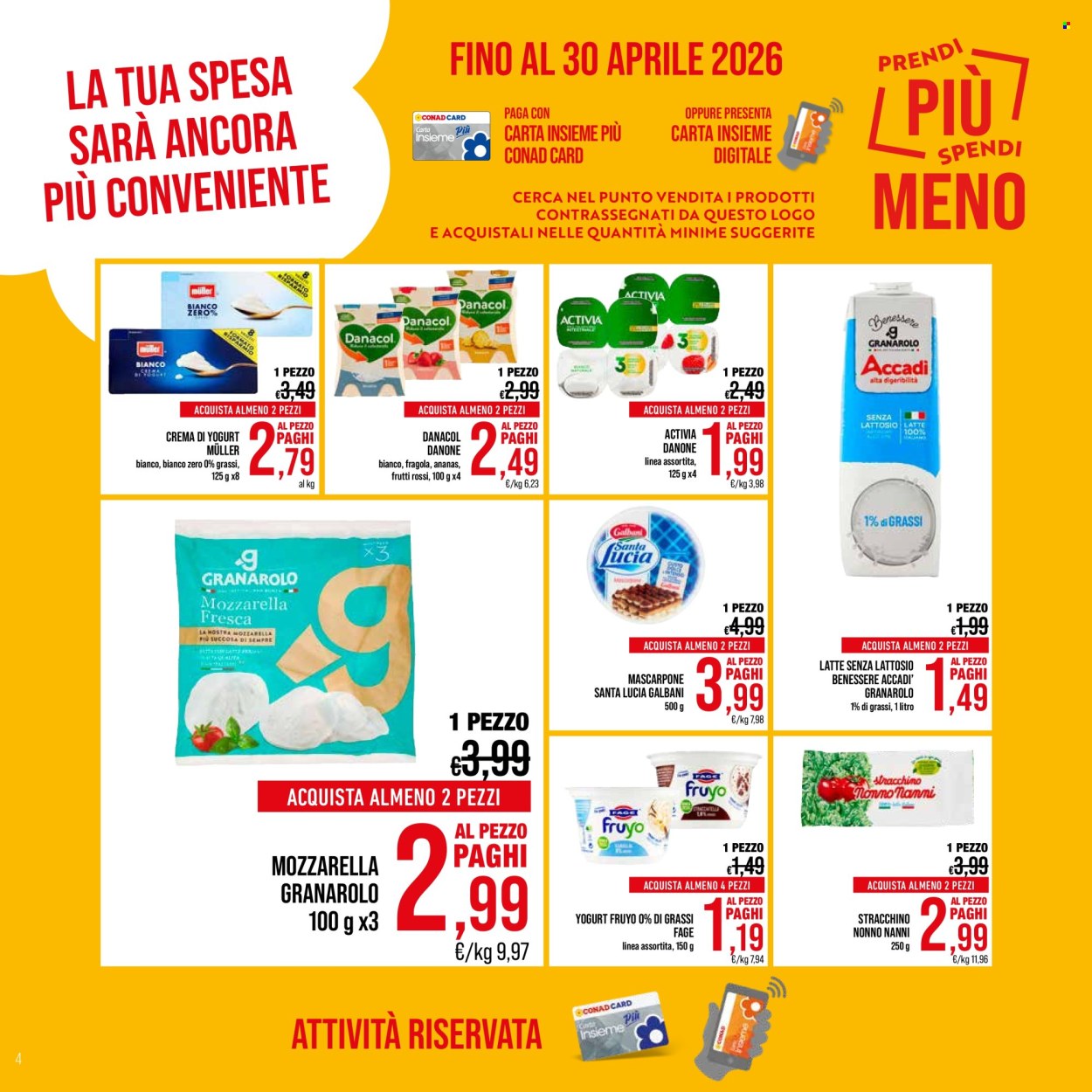 Volantino Spesa Facile Conad - 1/4/2026 - 30/4/2026. Pagina 4