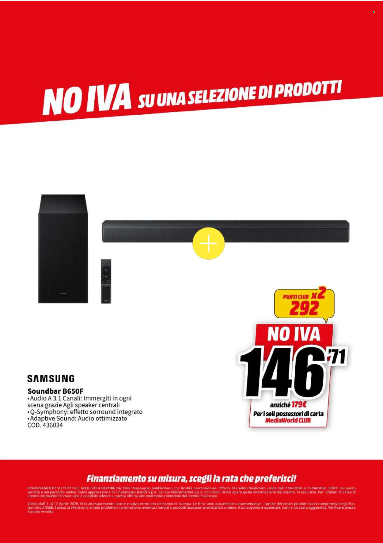 Volantino MediaWorld - 1/4/2026 - 12/4/2026. Pagina 9