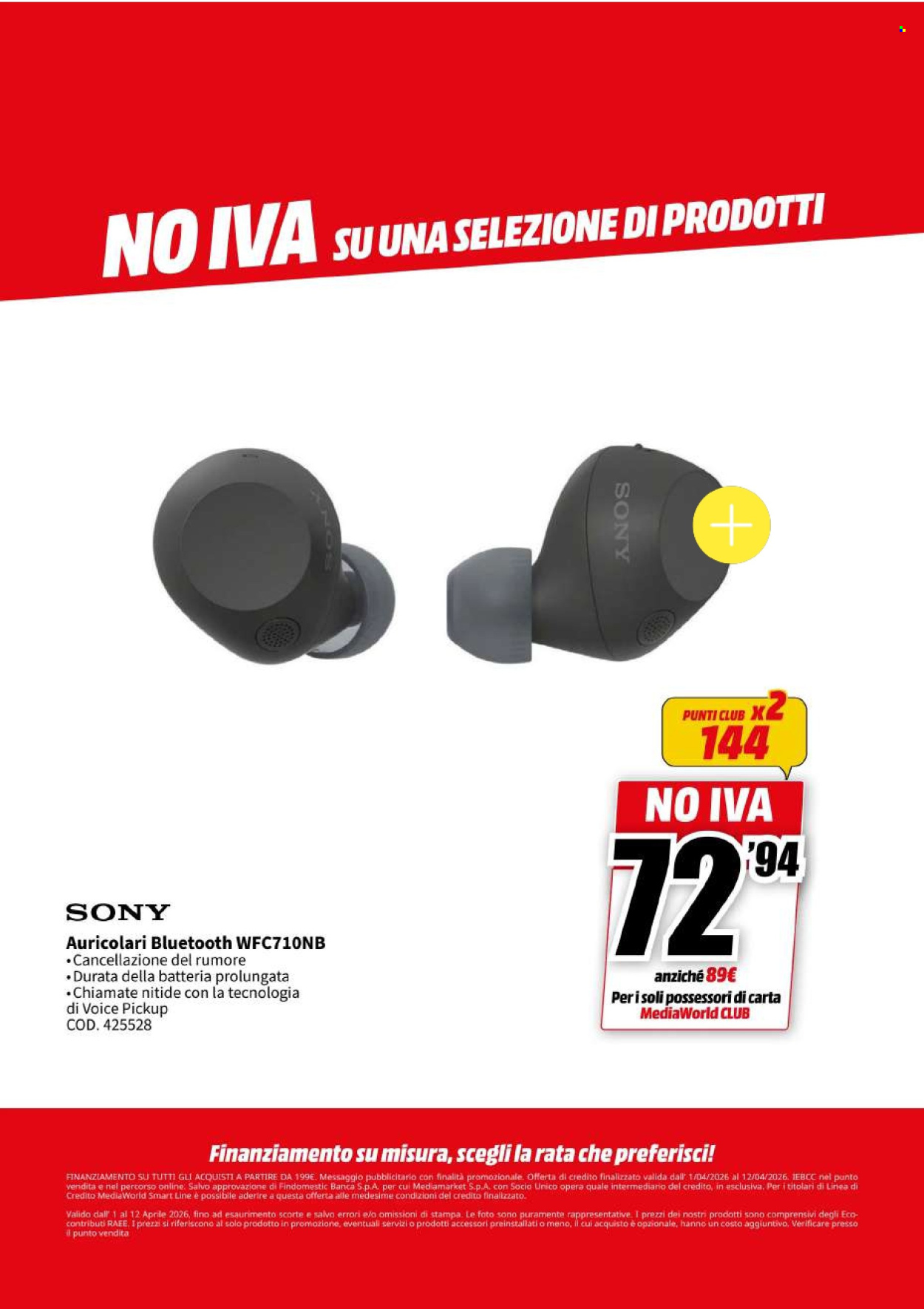 Volantino MediaWorld - 1/4/2026 - 12/4/2026. Pagina 12