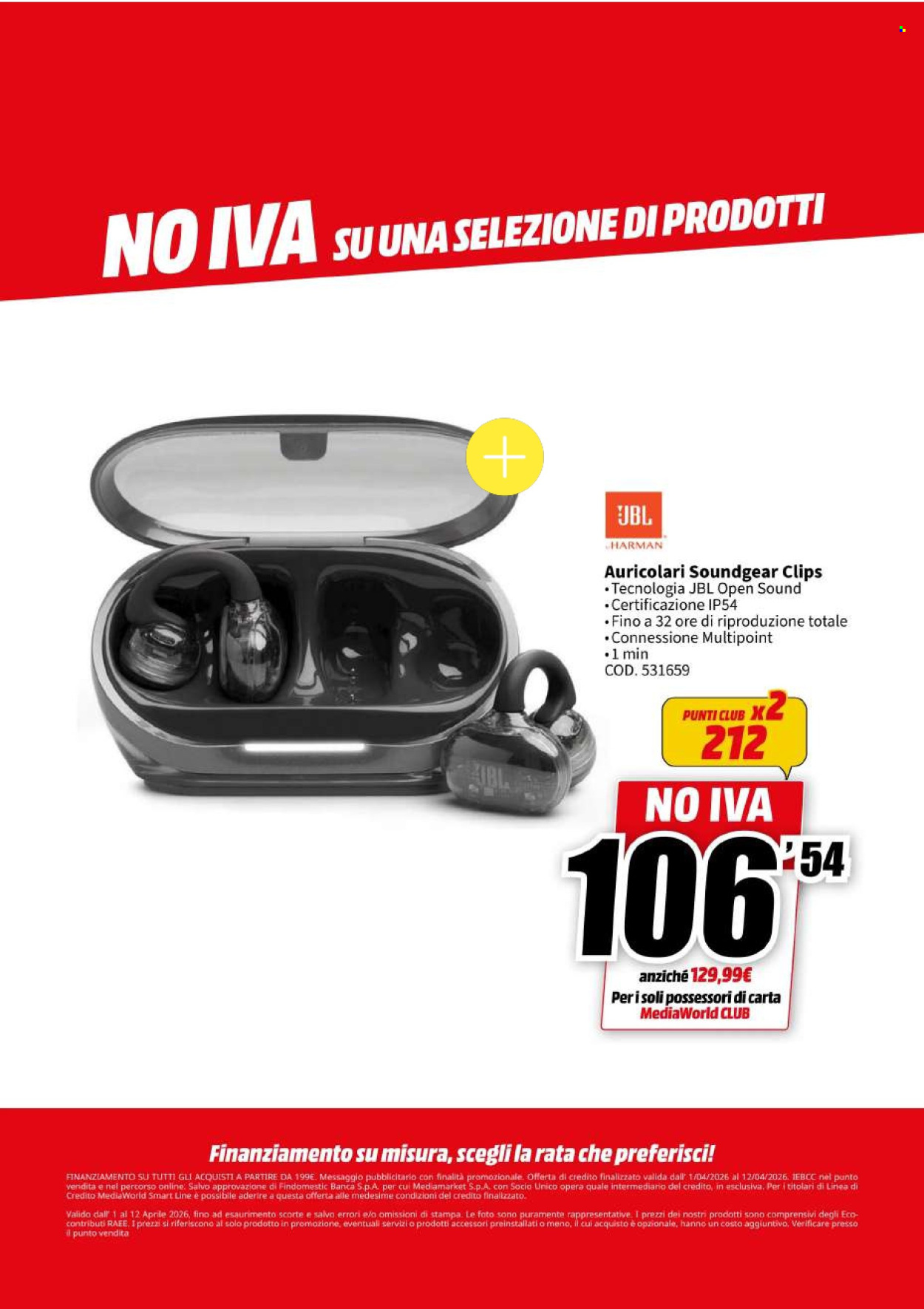 Volantino MediaWorld - 1/4/2026 - 12/4/2026. Pagina 13