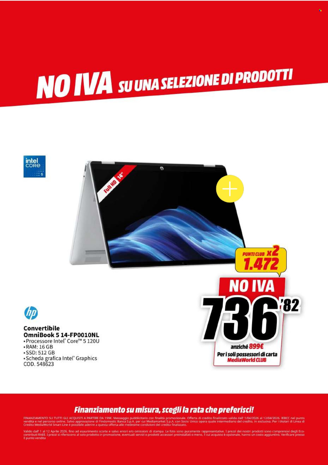 Volantino MediaWorld - 1/4/2026 - 12/4/2026. Pagina 16