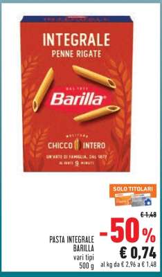 PASTA INTEGRALE BARILLA