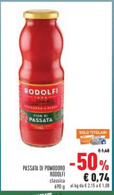 PASSATA DI POMODORO RODOLFI classica