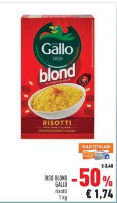 Riso Blond Gallo
