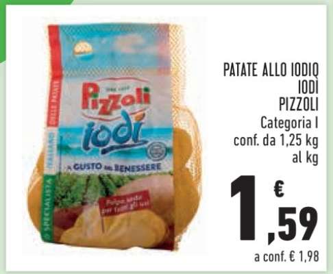 PATATE ALLO IODIO IODI PIZZOLI