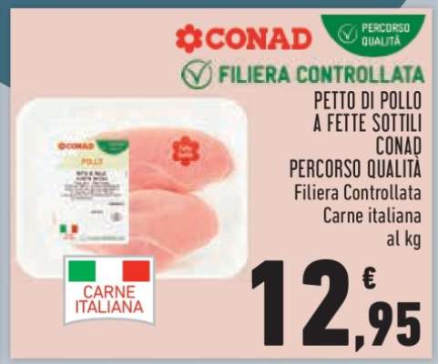 Petto di pollo a fette sottili
