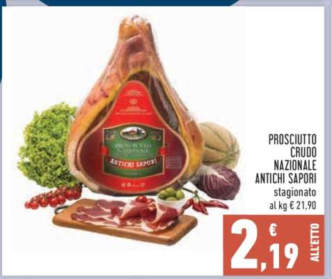 PROSCIUTTO CRUDO NAZIONALE ANTICHI SAPORI