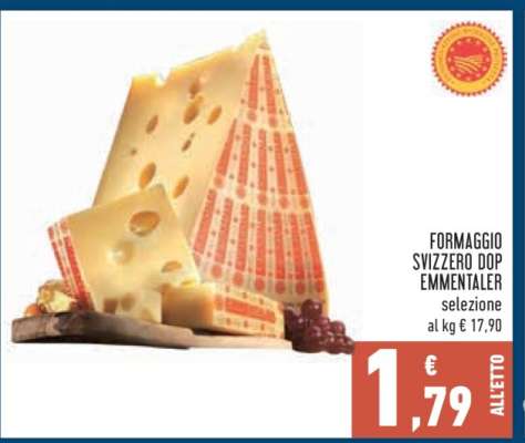 FORMAGGIO SVIZZERO DOP EMMENTALER
