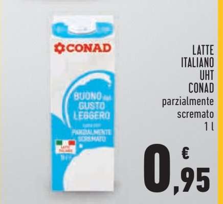LATTE ITALIANO UHT CONAD