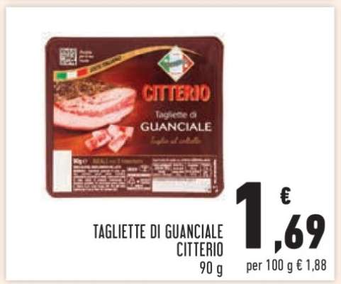 TAGLIETTE DI GUANCIALE CITTERIO