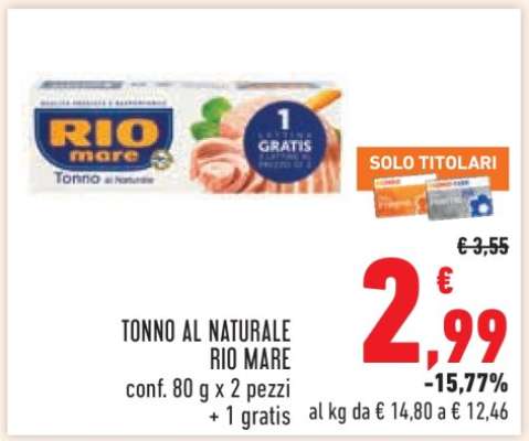 Tonno al Naturale Rio Mare