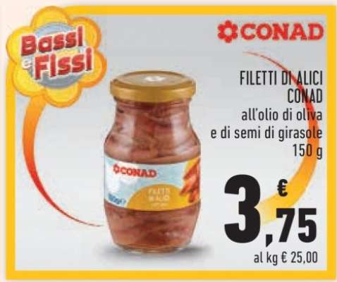 Filetti di alici CONAD