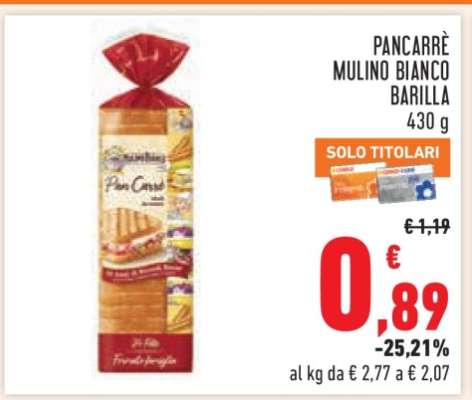 Pancarrè Mulino Bianco Barilla