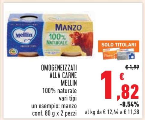 OMOGENEIZZATI ALLA CARNE MELLIN