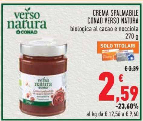 Crema Spalmabile Conad Verso Natura
