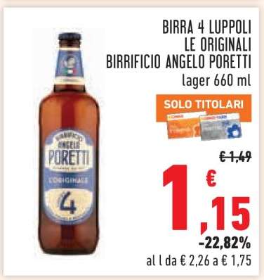 Birra 4 Luppoli Le Originali Birrificio Angelo Poretti