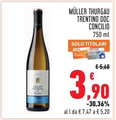 MÜLLER THURGAU TRENTINO DOC CONCILIO