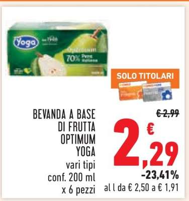 Bevanda a base di frutta Optimum Yoga