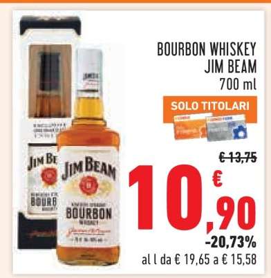 BOURBON WHISKEY JIM BEAM