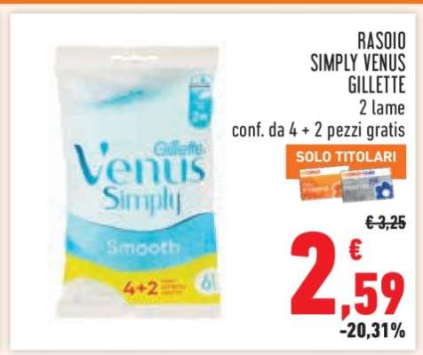 RASOIO SIMPLY VENUS GILLETTE