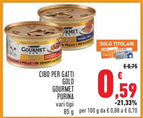 Cibo per gatti Gold Gourmet Purina
